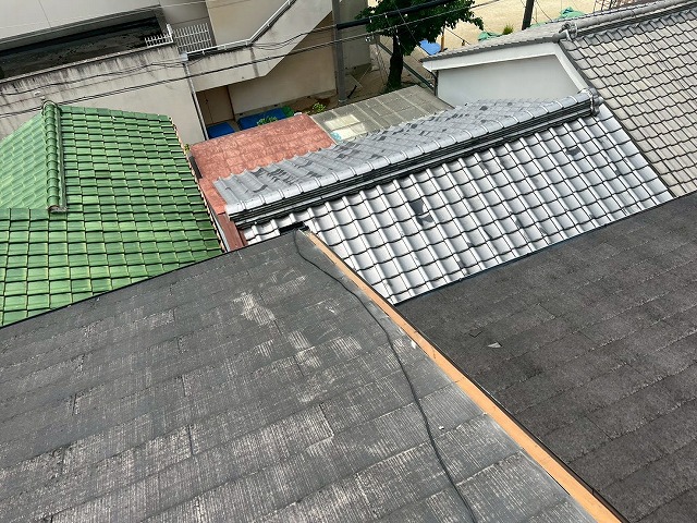 板金を撤去したケラバ